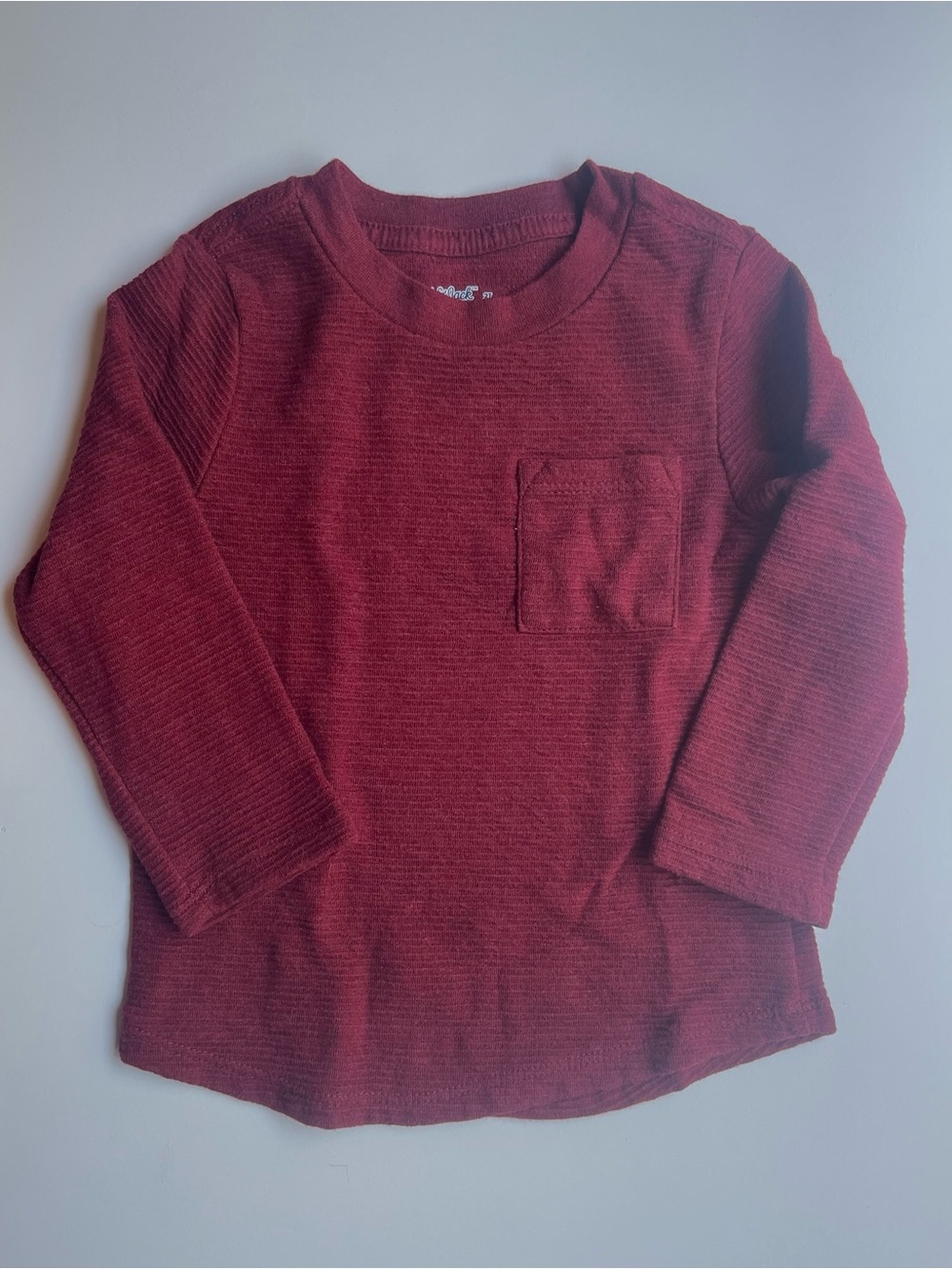 🛹 3 for $10
Cat & Jack  Long-Sleeve Crewneck Shirt -  Burgundy